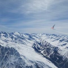 Flugwegposition um 12:40:44: Aufgenommen in der Nähe von Gemeinde Sölden, Österreich in 3424 Meter